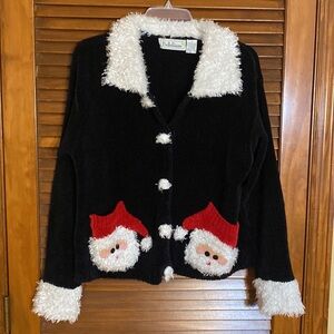 Vintage Santa Cardigan